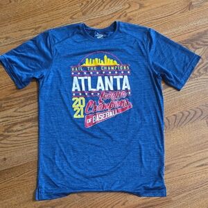 Blue Atlanta Baseball T-Shirt